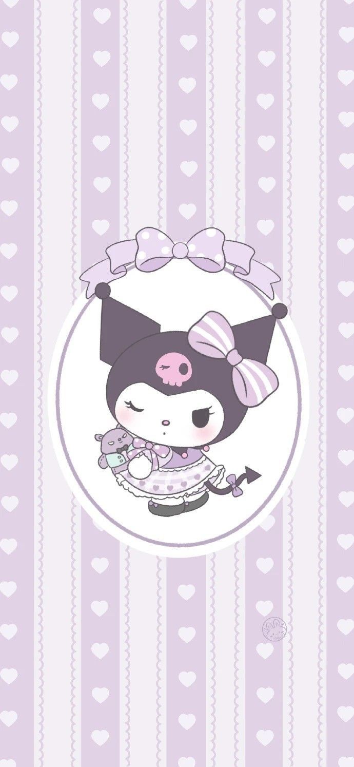 690x1494 Okay I've narrowed it down to 3 Kuromi wallpaper. Which one do you like the best