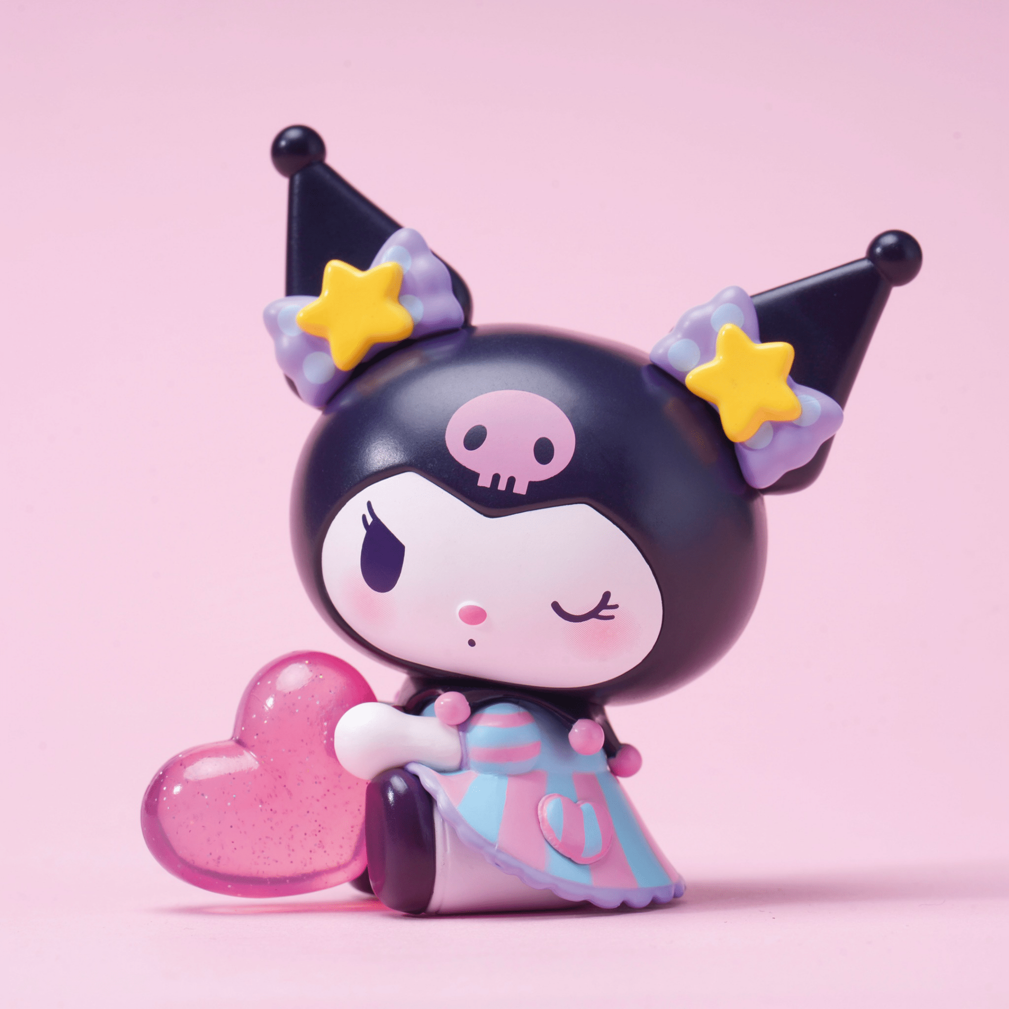 2048x2048 Kuromi Wallpaper 4K, Pink Heart, Candy, Pink aesthetic