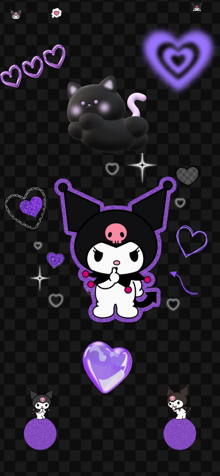736x1593 Kuromi wallpaper iphone lockscreend wallpaper iphone kuromi, Kawaii wallpaper, Sanrio wallpaper