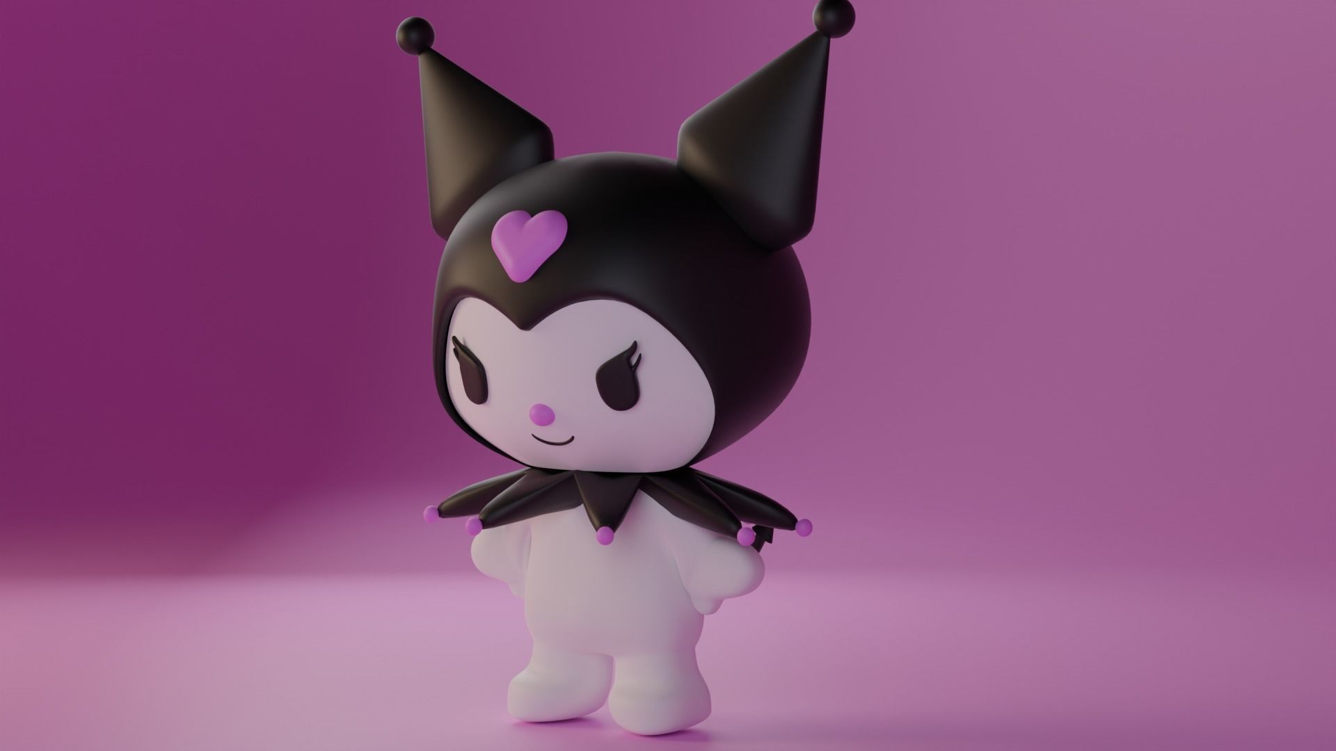 1920x1080 Kuromi toy 3D model