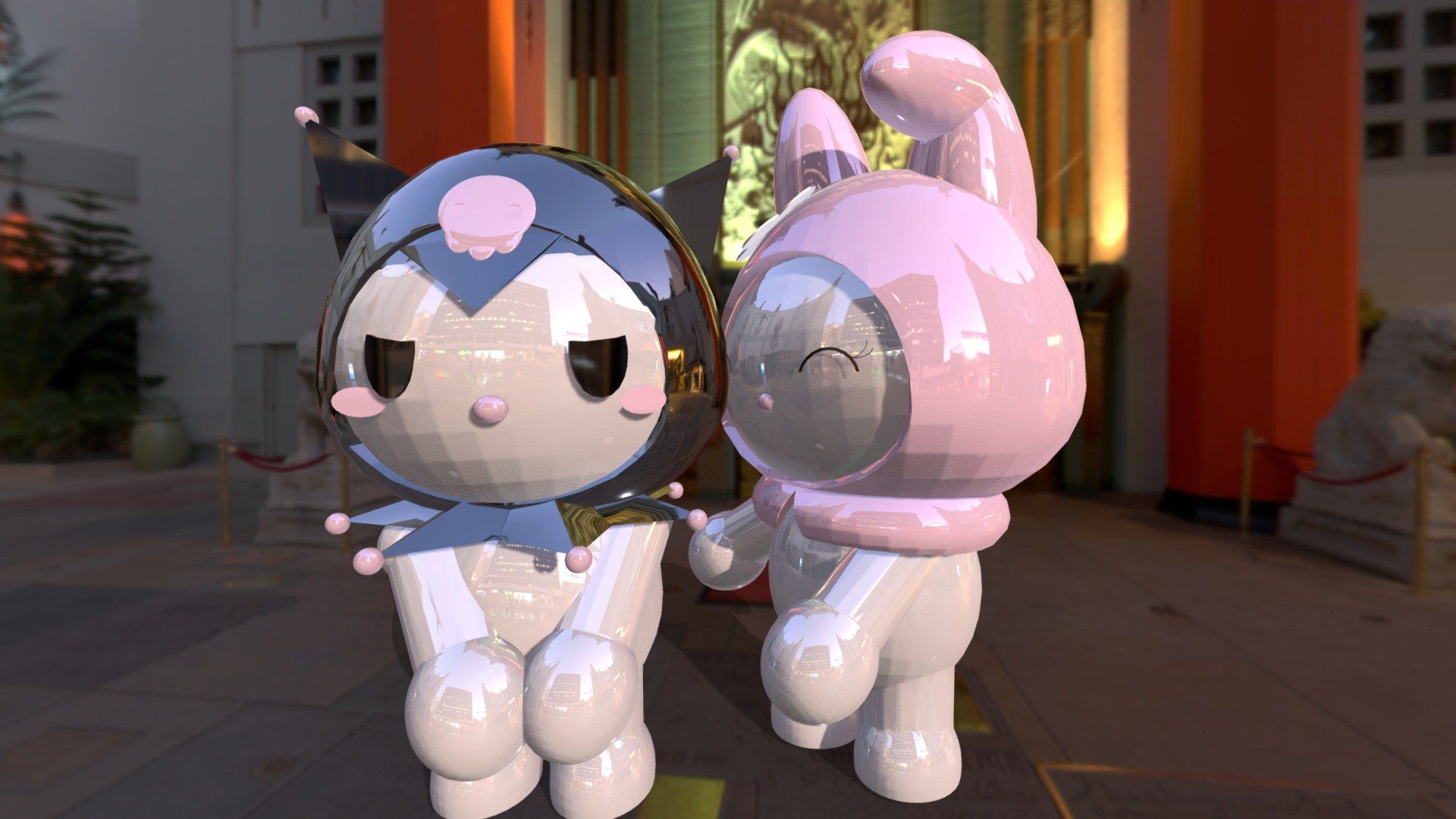 1920x1080 My Melody y Kuromi model by koreanobaker78 [07ba782]
