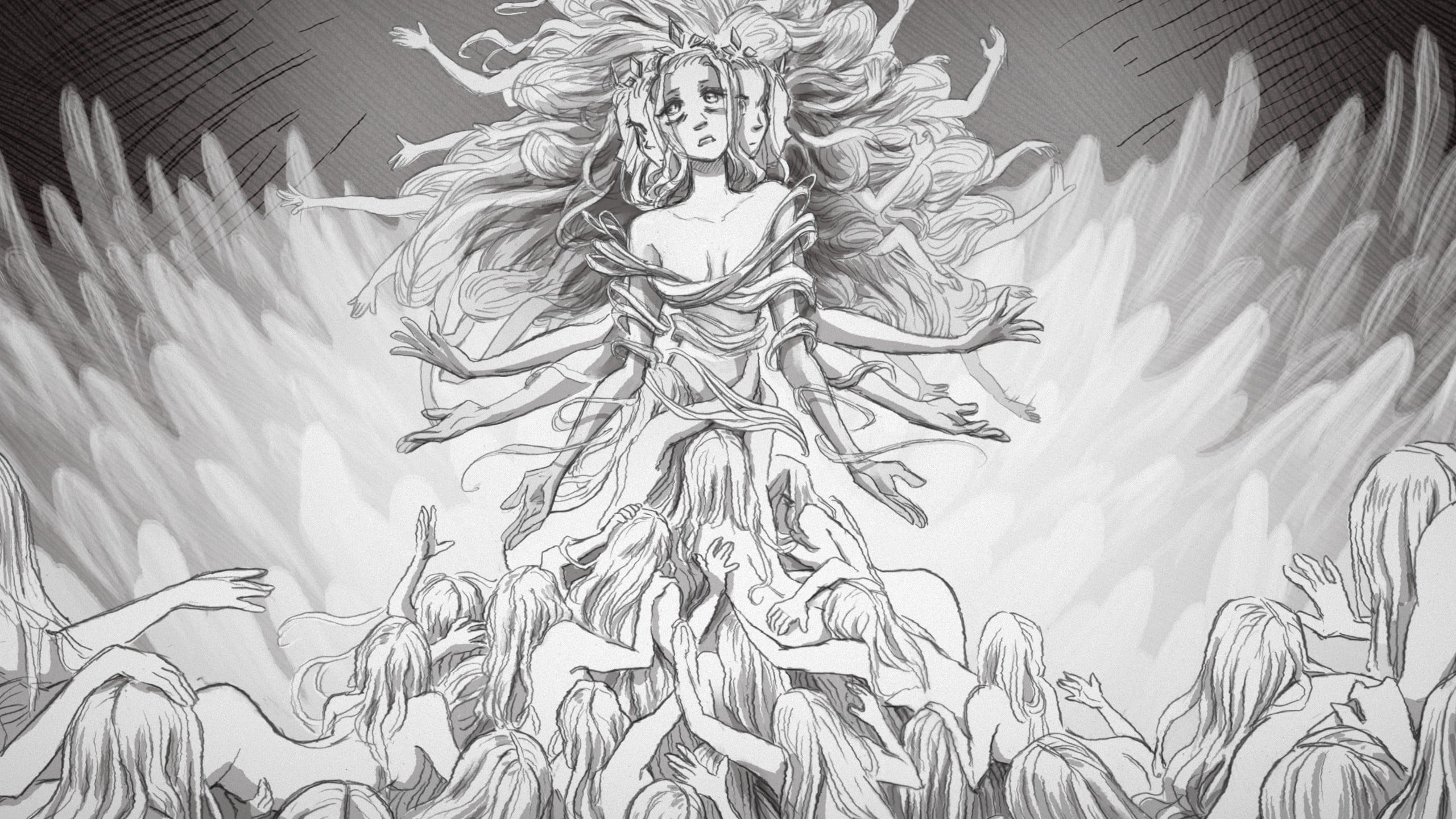 2560x1440 spoiler for slay the princess Oh cool, new Tzeench dropped
