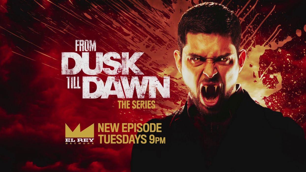 1244x700 FROM DUSK TILL DAWN action crime horror series vampire wallpaper