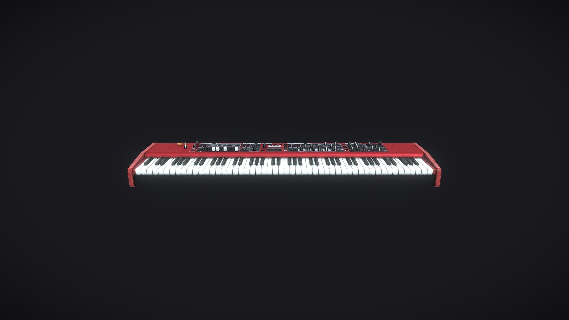 1920x1080 HIGH POLY KEYBOARD STAGE PIANO Model By Sqwivv_3D [be3b5c5]