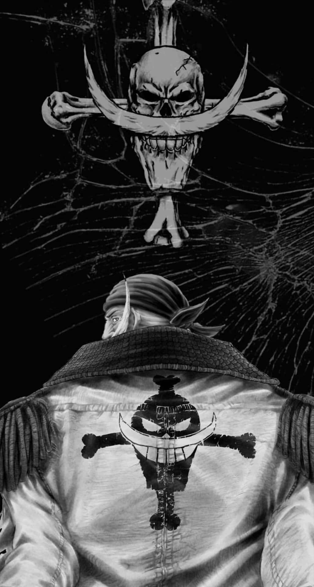 1028x1920 Download The Four Emperors of the Sea: Yonko Crews in Intense Battle Wallpaper