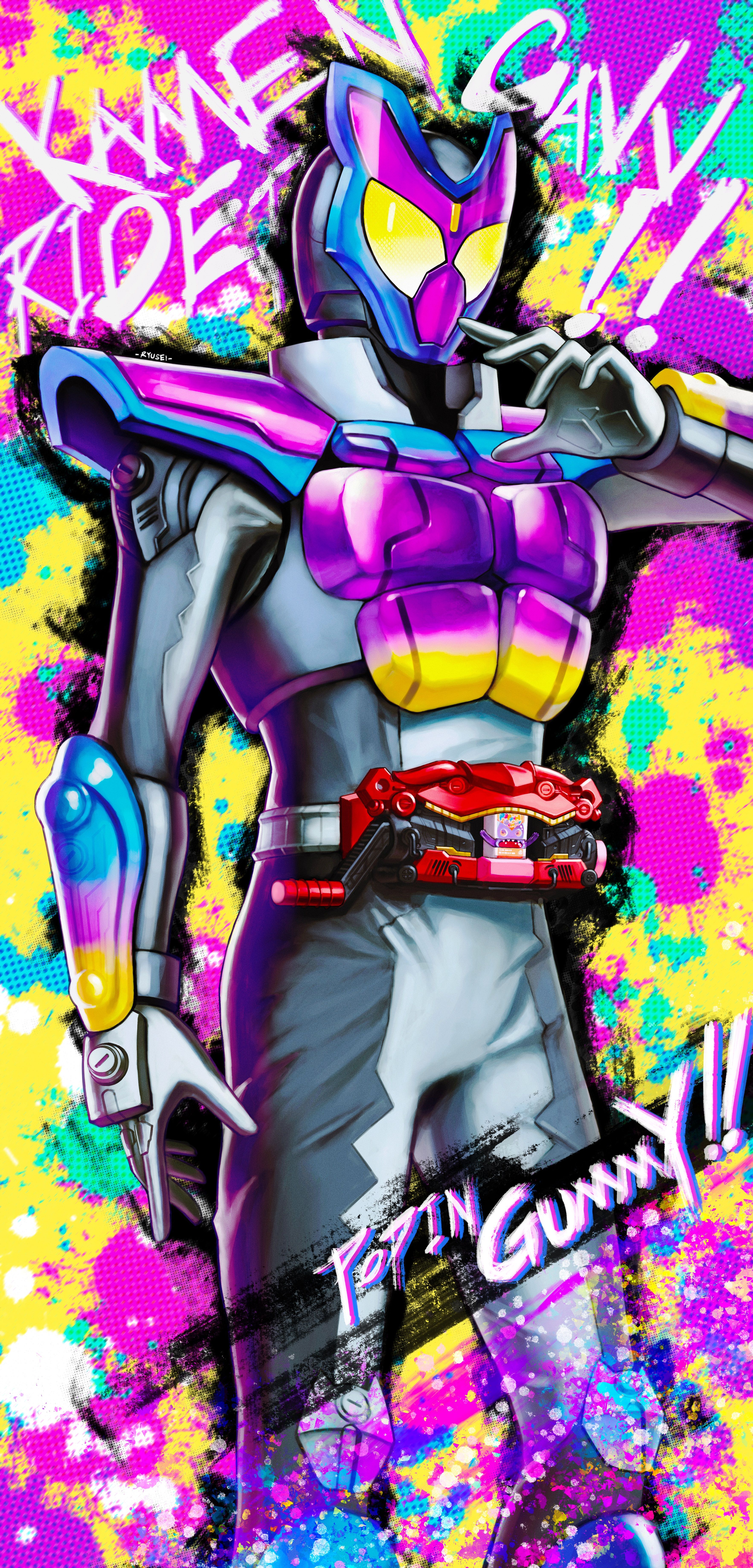 3531x7350 Kamen Rider Gavv (Character) Stomach by Lucky流星zero Anime Image Board