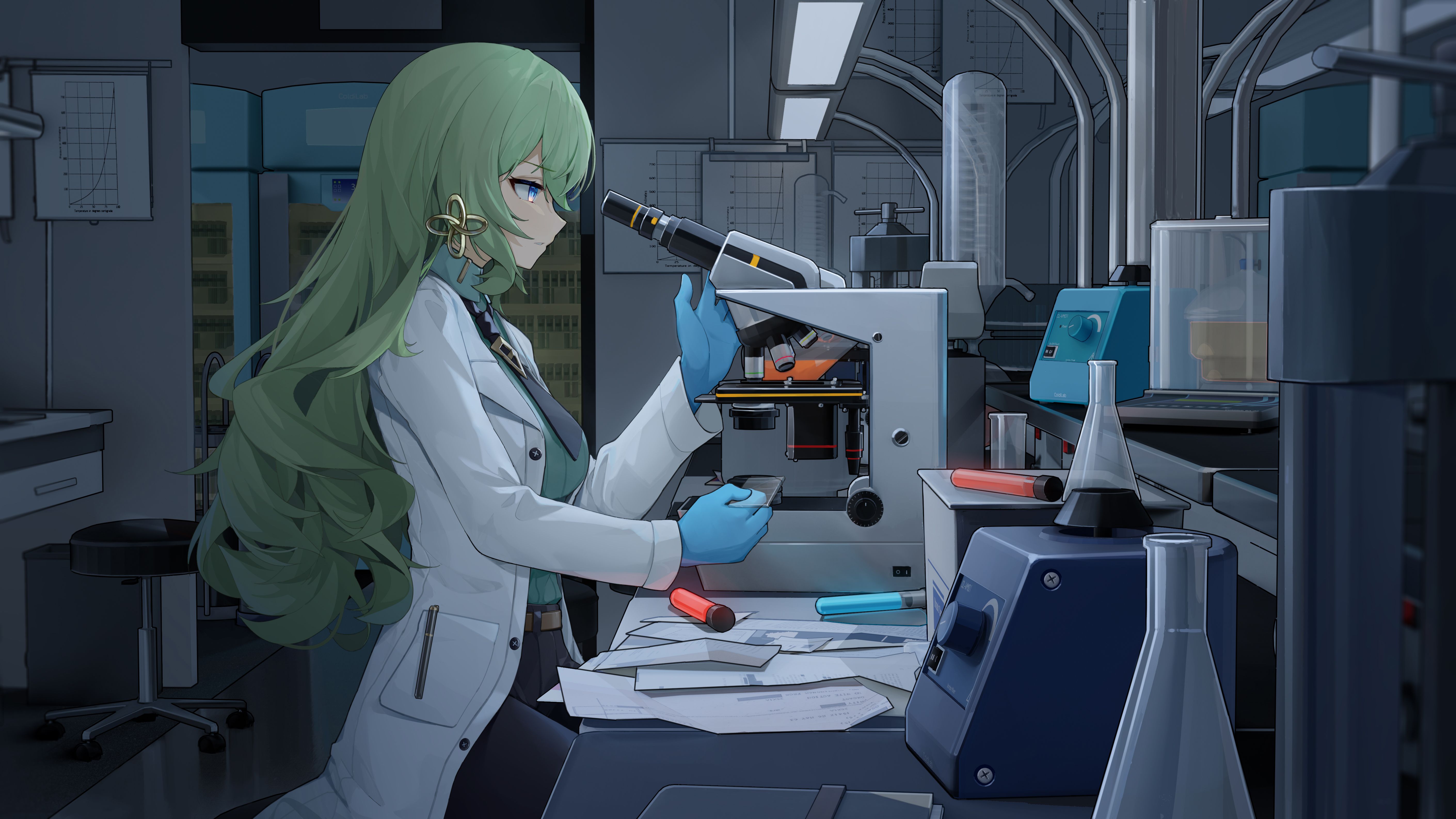 5641x3173 Mobius Lab Scene. Honkai Impact 3rd 4K Ultra HD Wallpaperx3173