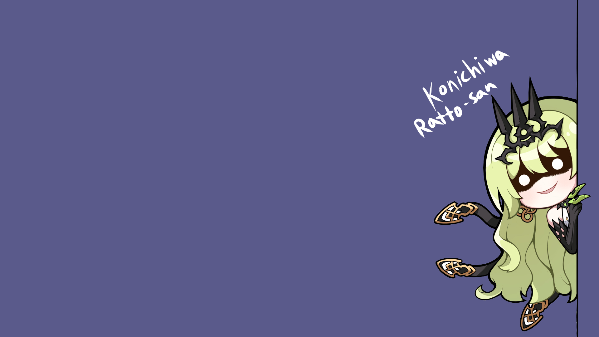 1920x1080 I turned that one chibi Mobius into a wallpaper for my desktop