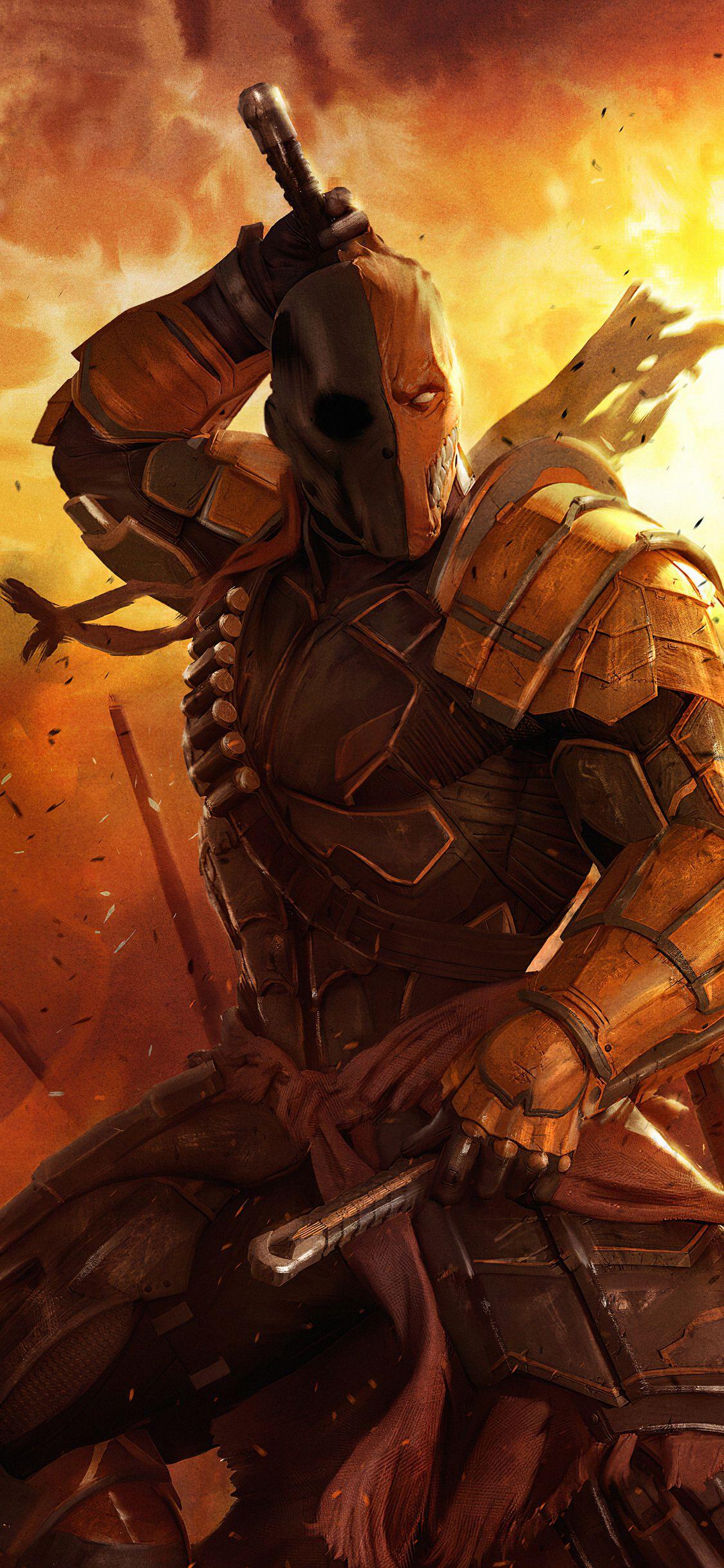 1125x2436 Deathstroke 4kartwork iPhone XS, iPhone iPhone X HD 4k