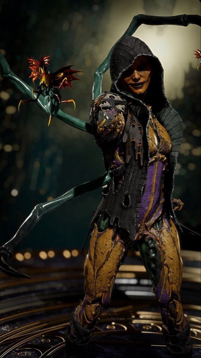 676x1200 Shodan wallpaper. Golden skulltula, Ashrah mk1 fanart, D'vorah mortal kombat