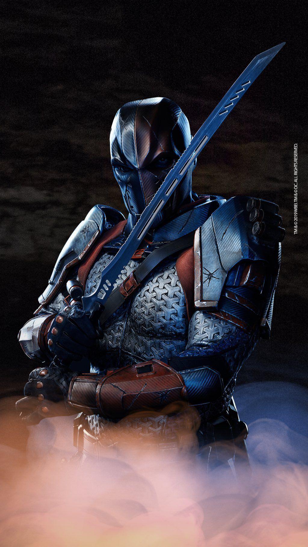 1024x1820 Deathstroke mobile wallpaper