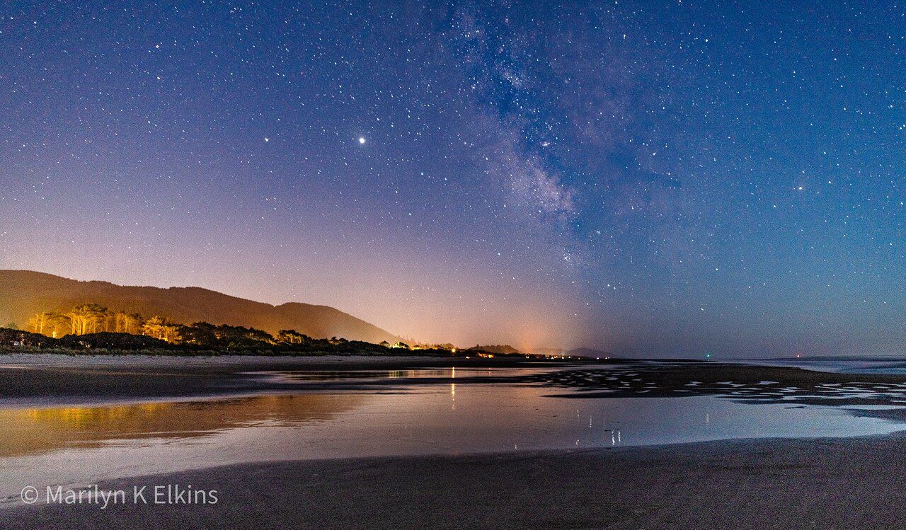 1280x749 Milky Way photo from Rockaway Beach. of Rockaway Beach Wayside