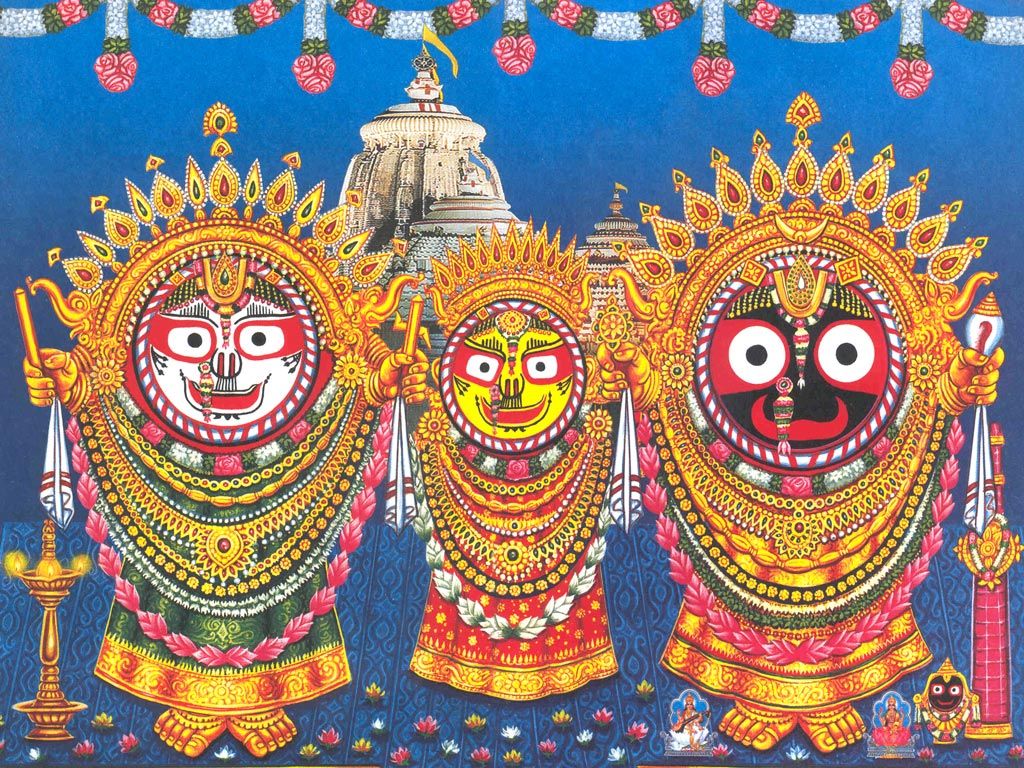 1024x768 Divine Thought - Temples, Mantras, Slokas, Festivals, Facts of God: Lord Jagannath HD Wallpaper