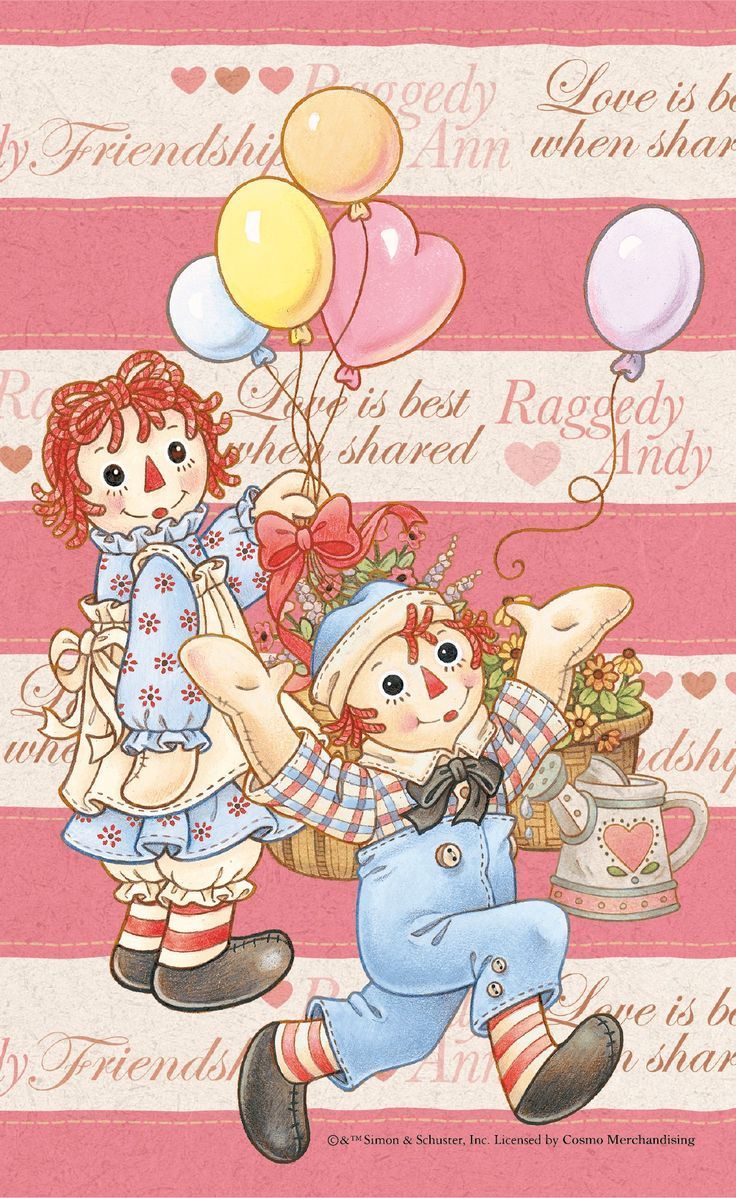 736x1198 Happy Valentine's Day from Raggedy Ann and Andy
