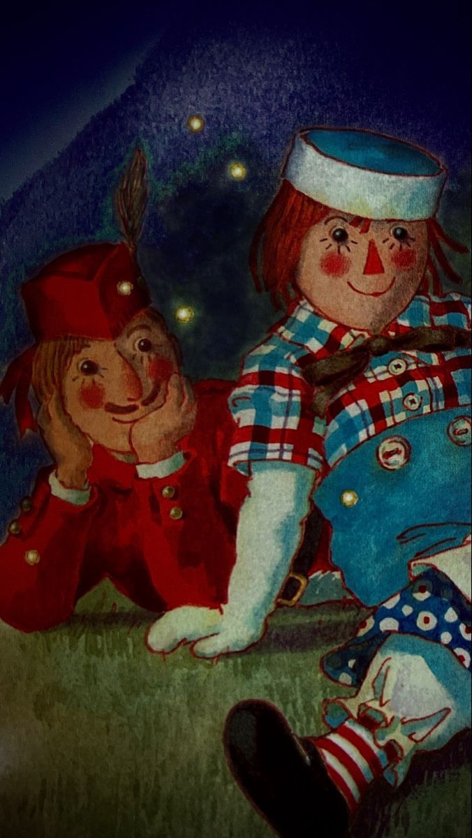 676x1200 Raggedy Andy and Clem the Scottish Doll