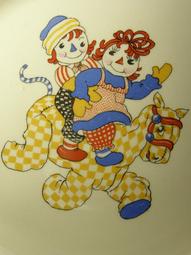 810x1080 Vintage RAGGEDY ANN & ANDY PLATE & MUG SET, Johnny Gruelle Co 1941
