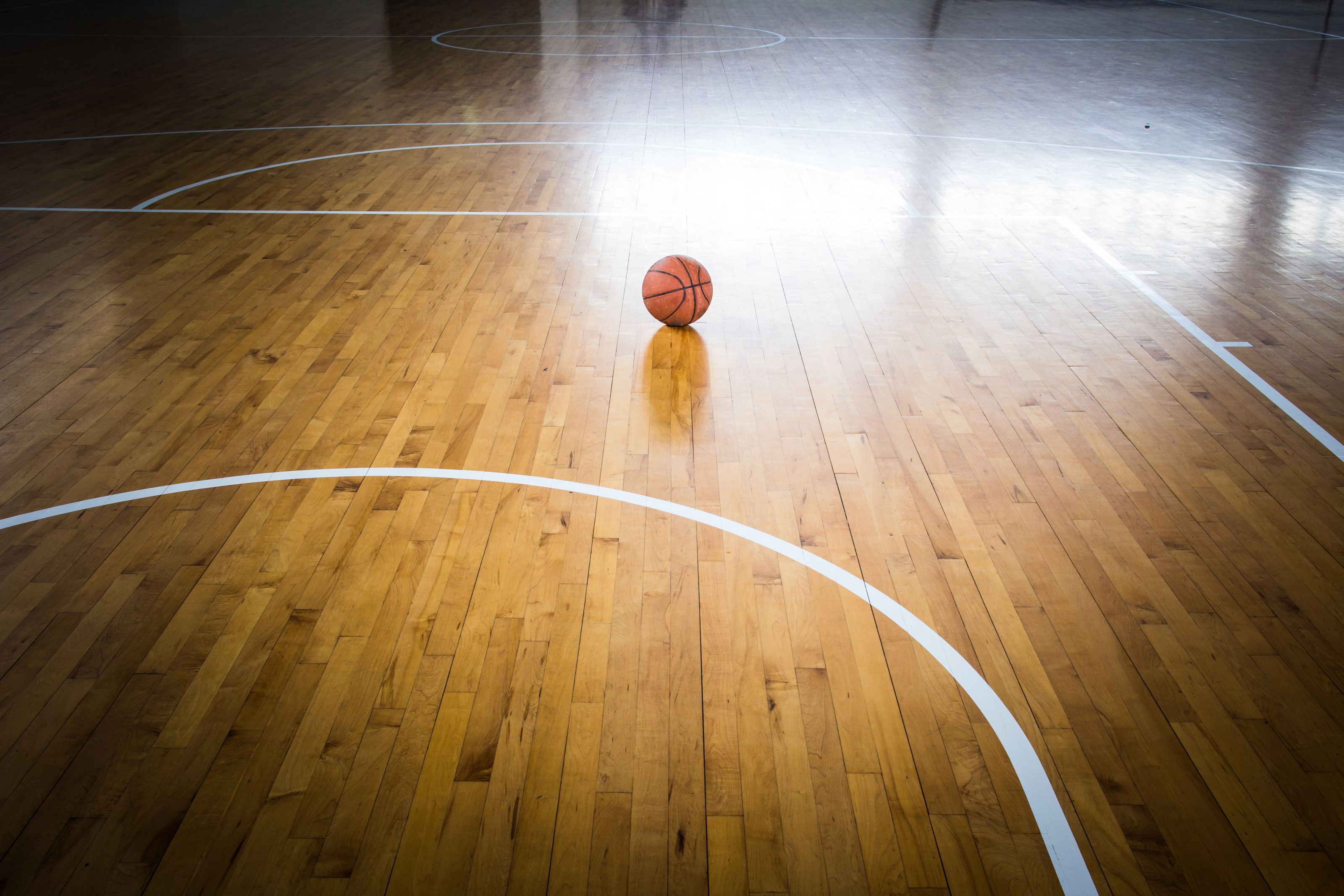 3200x2133 Basketball Gym Floor Wall Mural