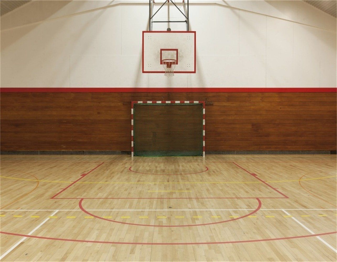 1285x1000 Amazon.com : AOFOTO 9x7ft Retro Indoor Ball Game Gymnasium Backdrop Basketball Gym Photography Background Goal Line Wooden Floor School Sport Hall Fitness Stadium Photo Studio Props Boy Girl Portrait Wallpaper