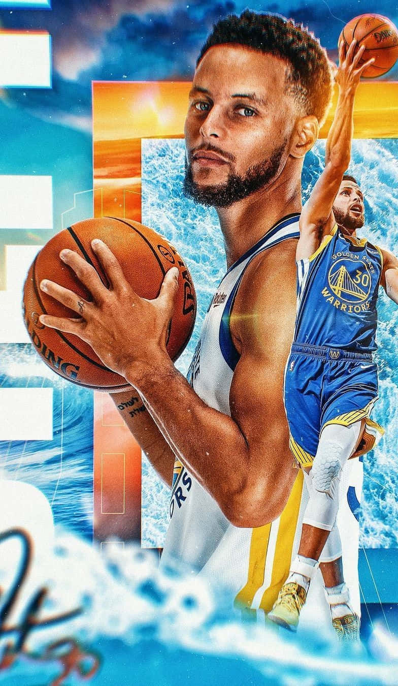 784x1350 Stephen Curry Signature Wallpaper Warriors Stephen Curry Signed 16x20 Vertical Shooting Spotlight