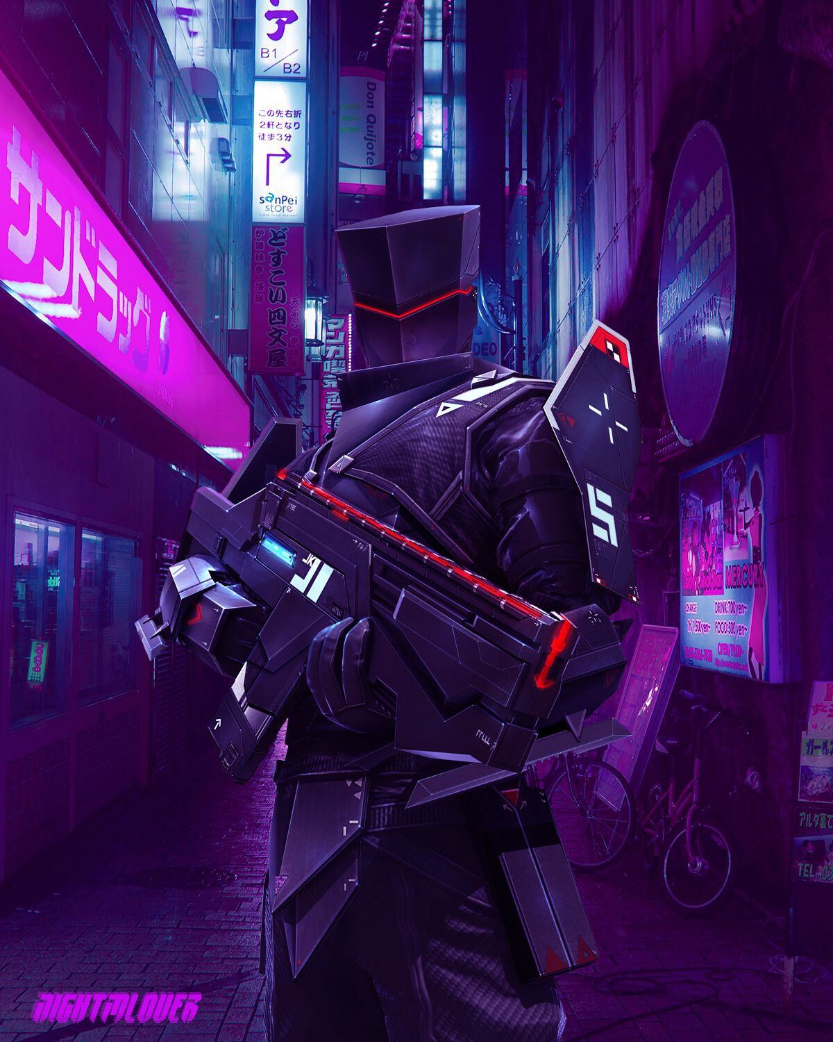 1200x1500 Vadim Garcia soldier in neon street
