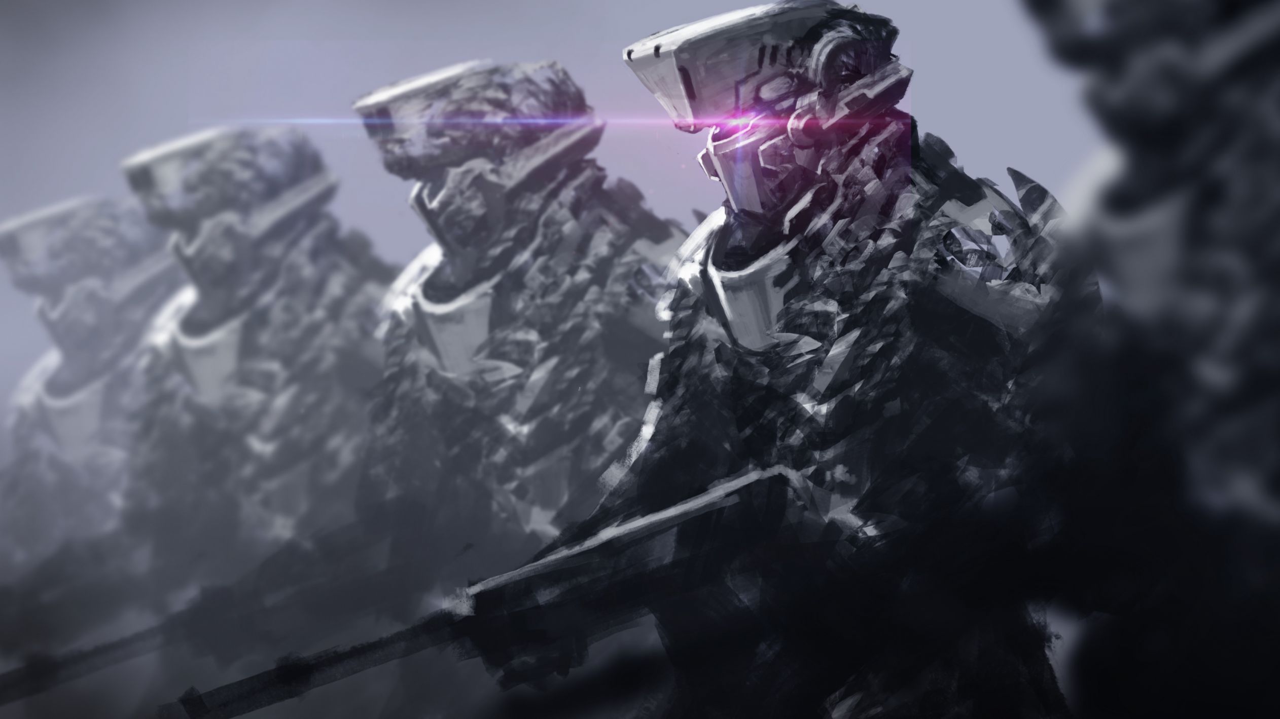 2524x1419 Cyber Soldier Blank Template