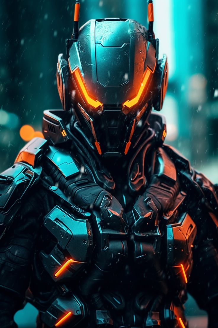 736x1104 Cyberpunk spartan. Futuristic light armor, Futuristic space soldier, Sci fi robot