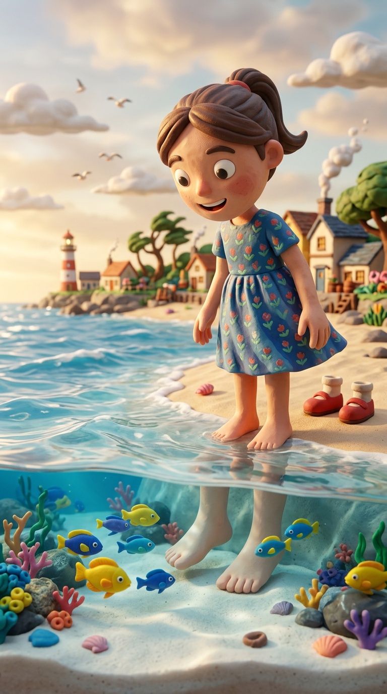 768x1376 cinematic 3D claymation style animation ultra