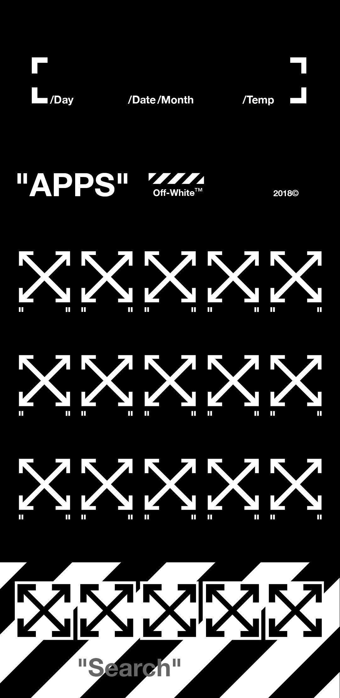 1081x2220 Off White Anime Wallpaper