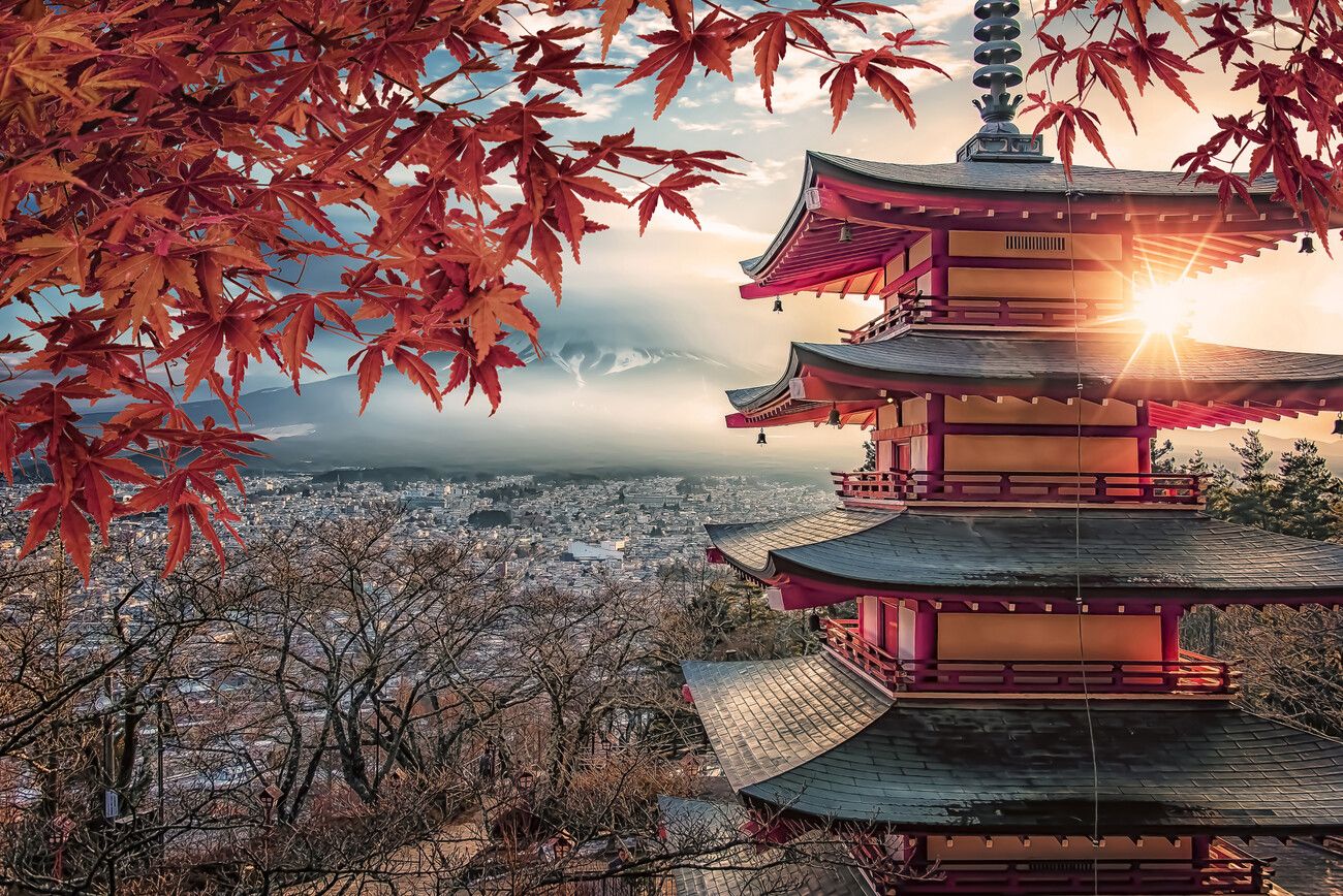 1300x868 Poster Autumn In Japan