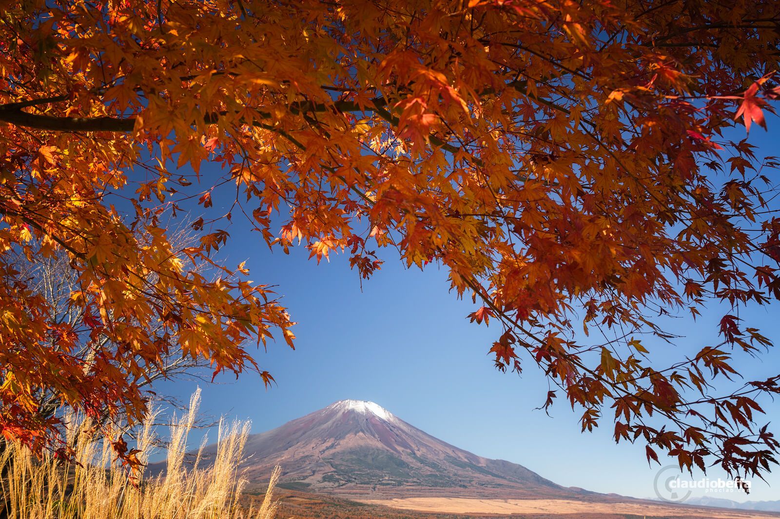 1600x1064 Autumn in Japan: Mount Fuji
