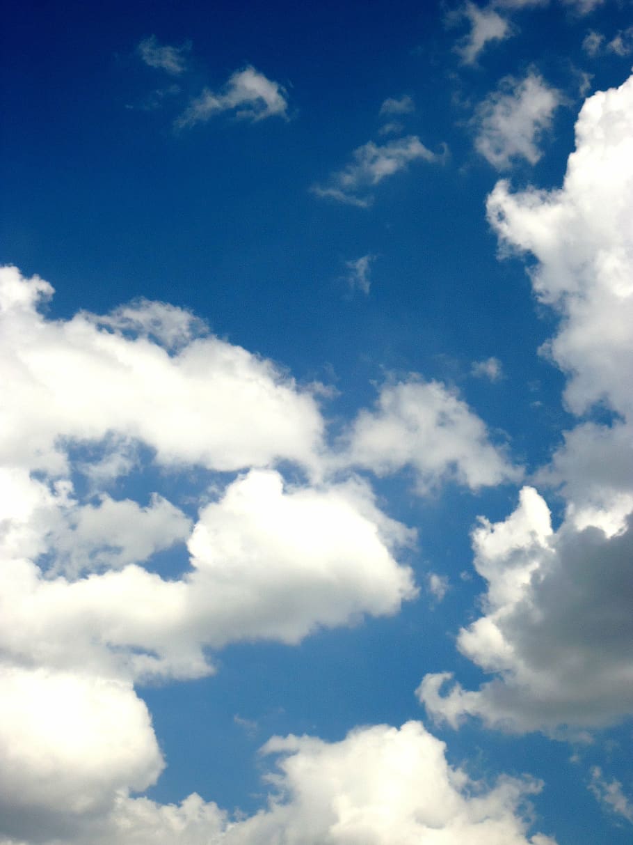 910x1213 HD wallpaper: cloudy sky, blue, white, good looking, nature, weather, cloud