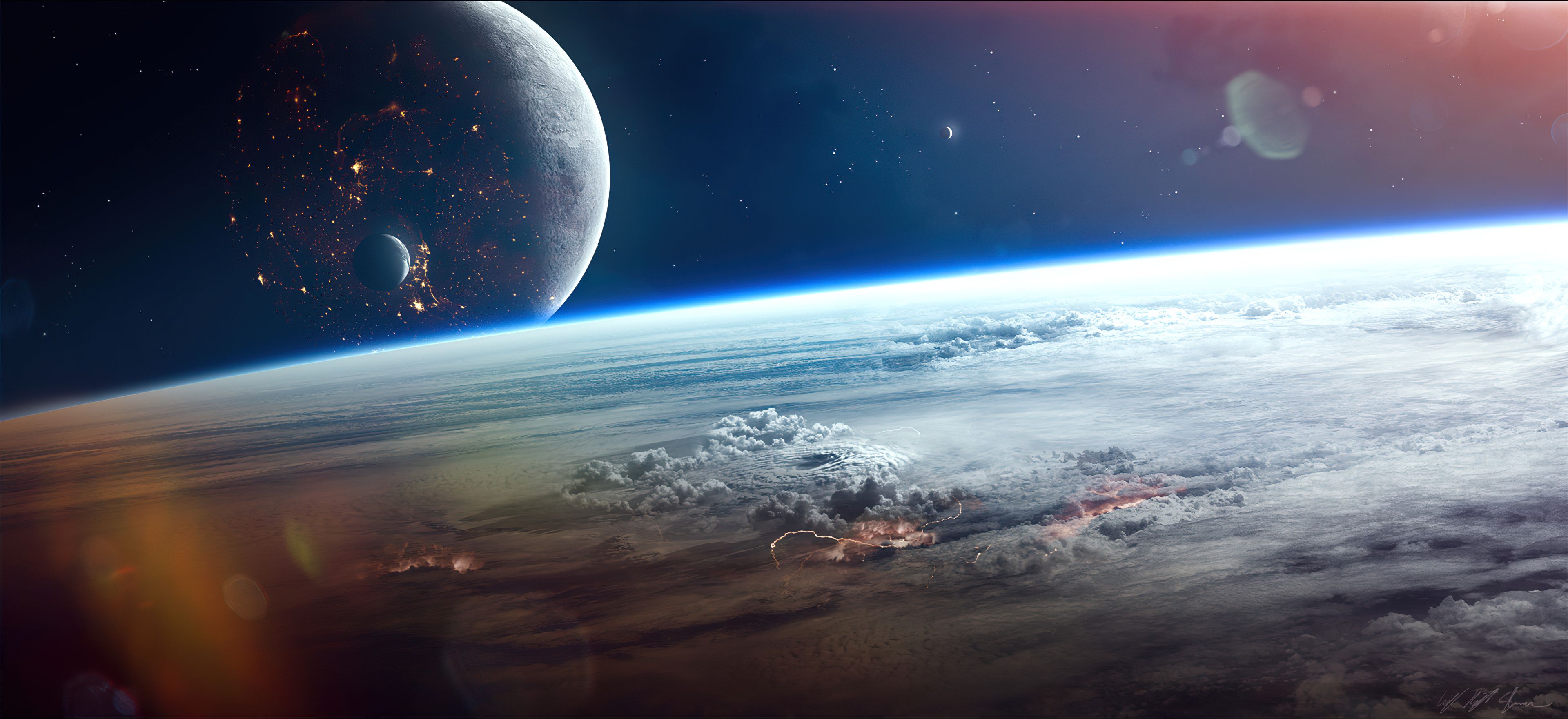 3840x1761 Eye Of The Storm 4k Wallpaper, HD Digital Universe Wallpaper, 4k Wallpaper, Image, Background, Photos and Picture