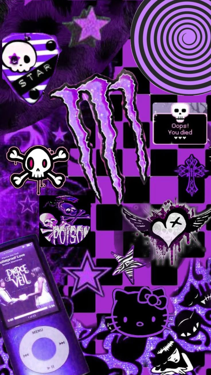 736x1308 scene #emo #wallpaper #scenemo #purple #monsterenergy