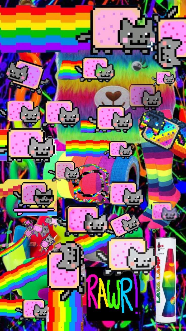 736x1308 Scene emo wallpaper. Scenecore wallpaper, Sanrio, Raimbows