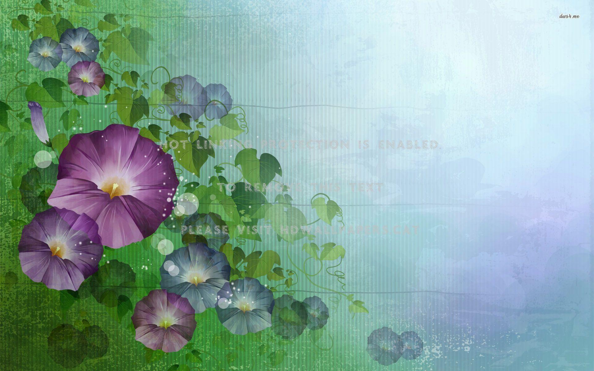 Amazing Kinds Of Morning Glory Background Digital Art Amazing Kinds Of Morning Glory Background Digital Art