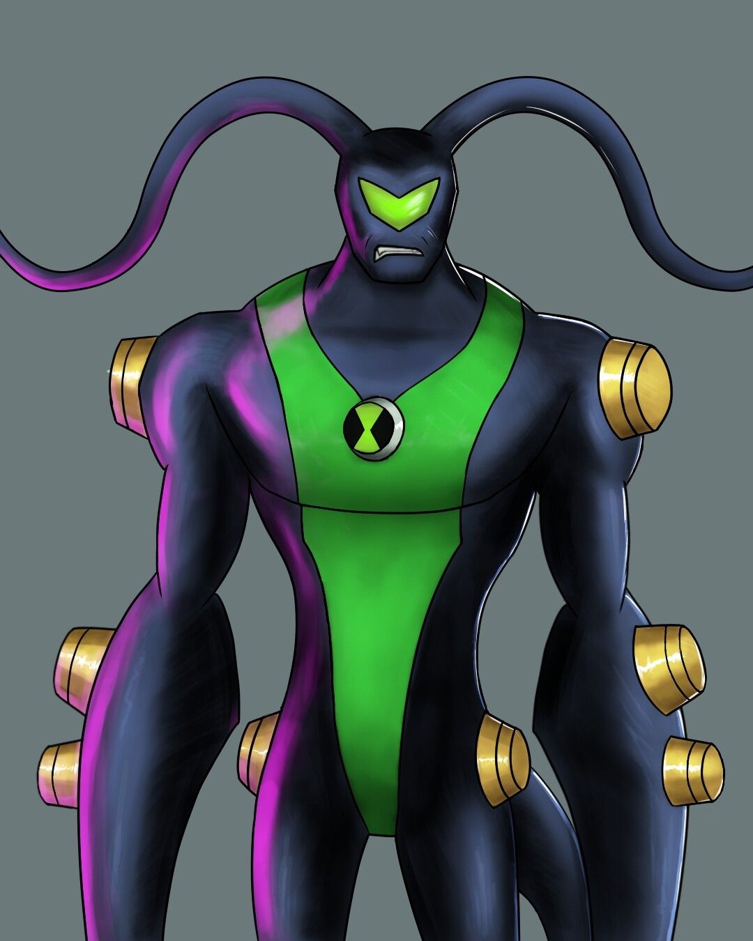 1080x1350 Ben 10 Feedback character fan art