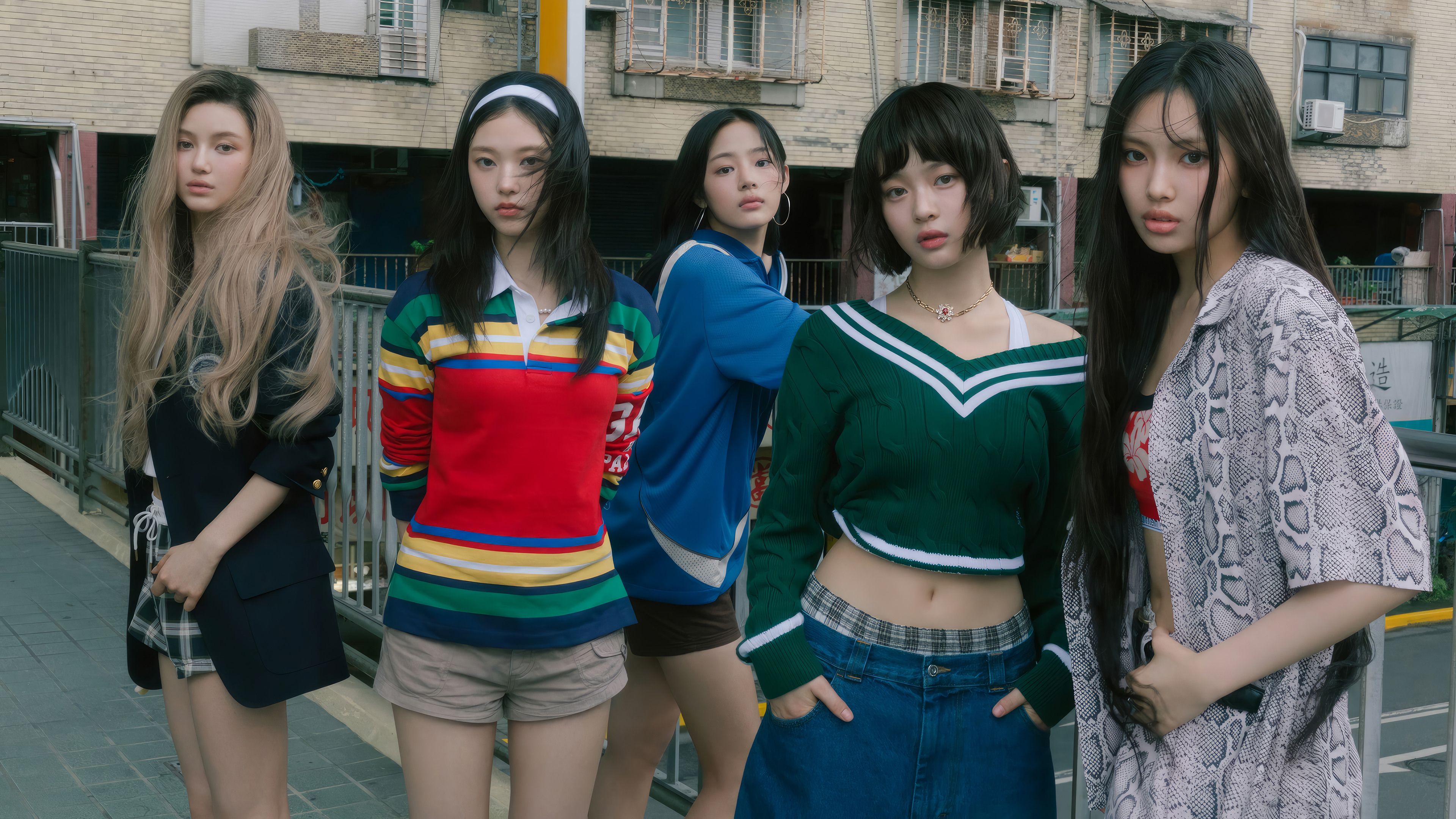 3840x2160 NewJeans Members How Sweet Wallpaper 4K HD PC j