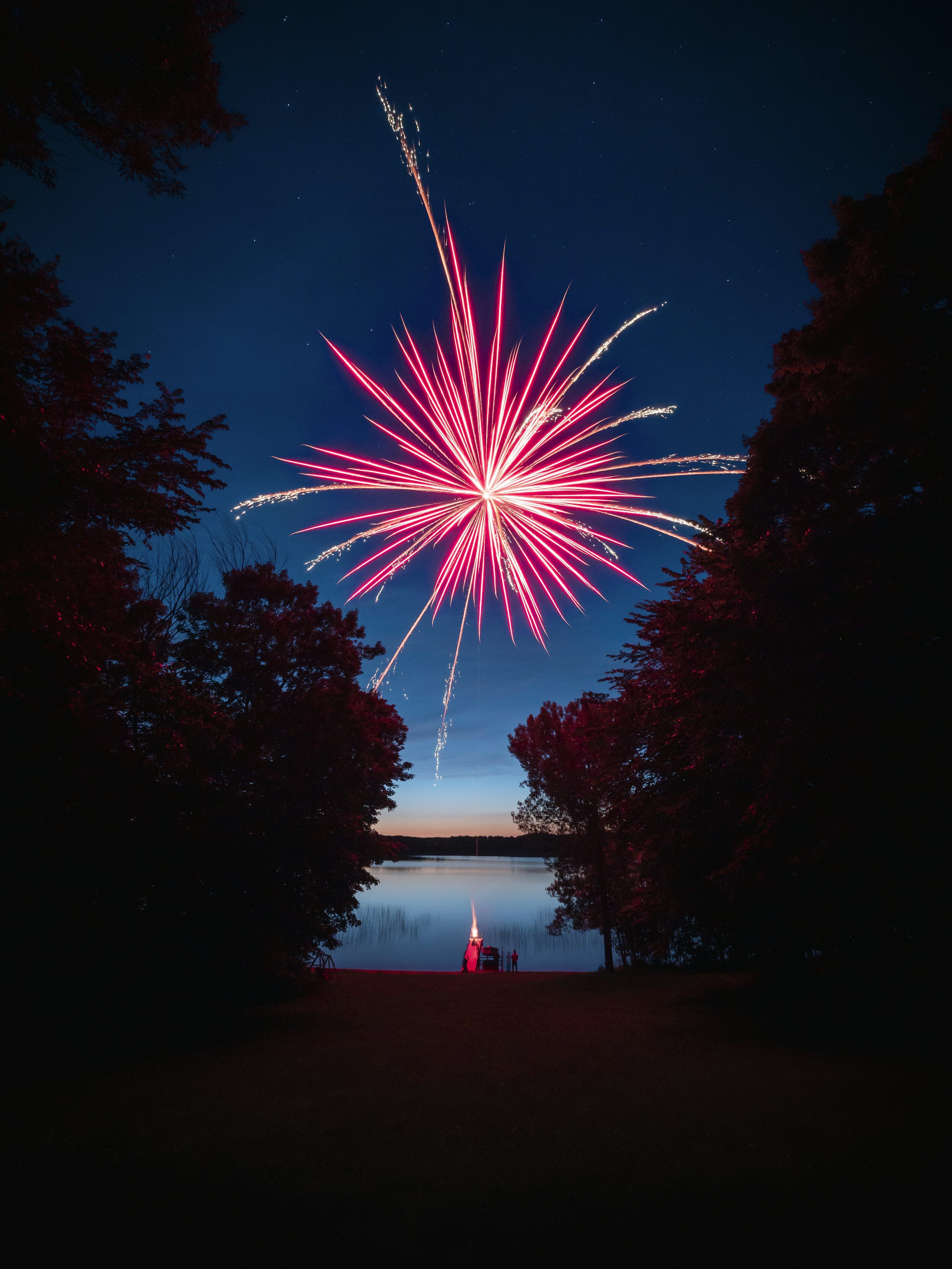3000x4000 Pink fireworks photo