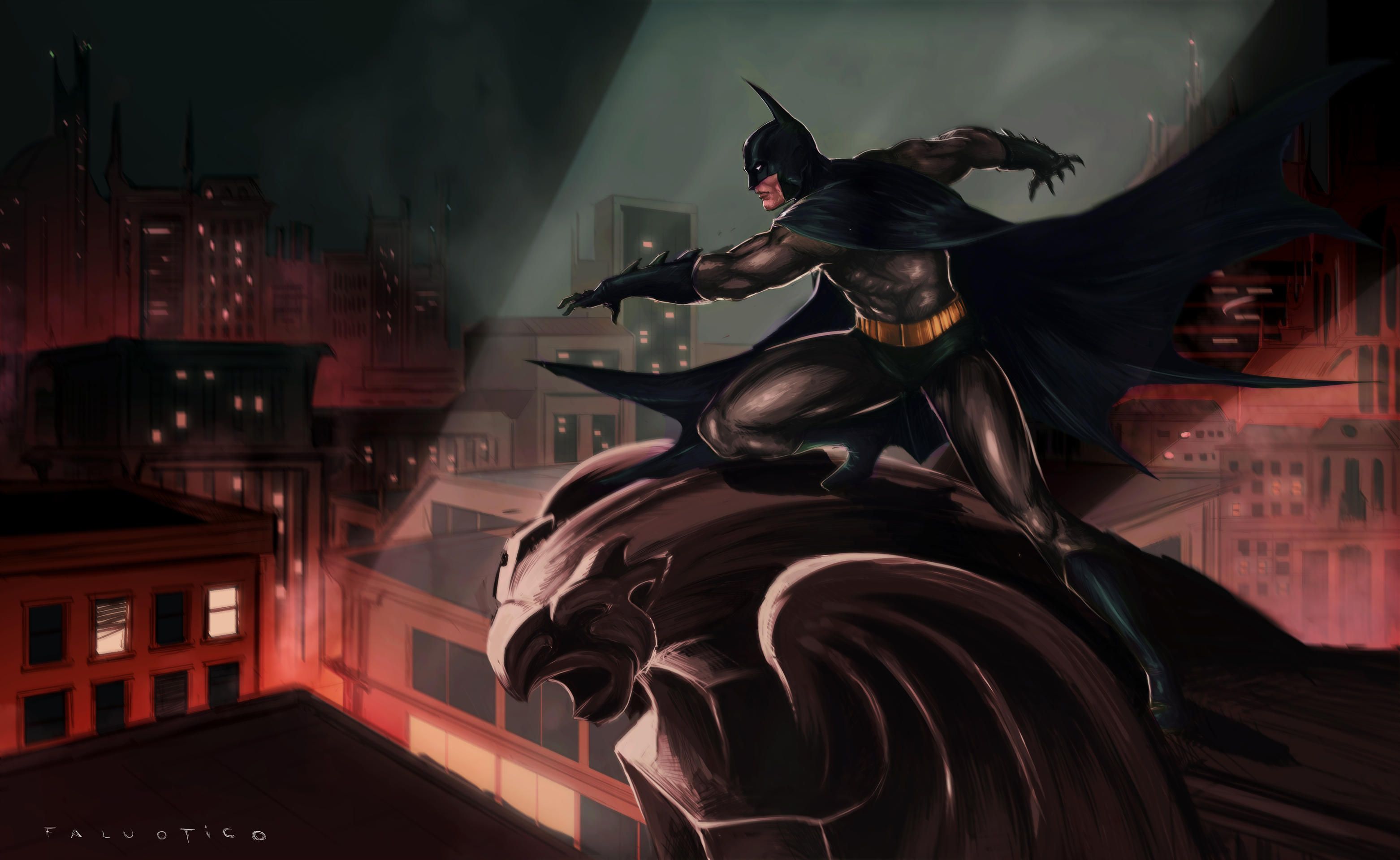 3124x1919 Download DC Comics Comic Batman HD Wallpaper