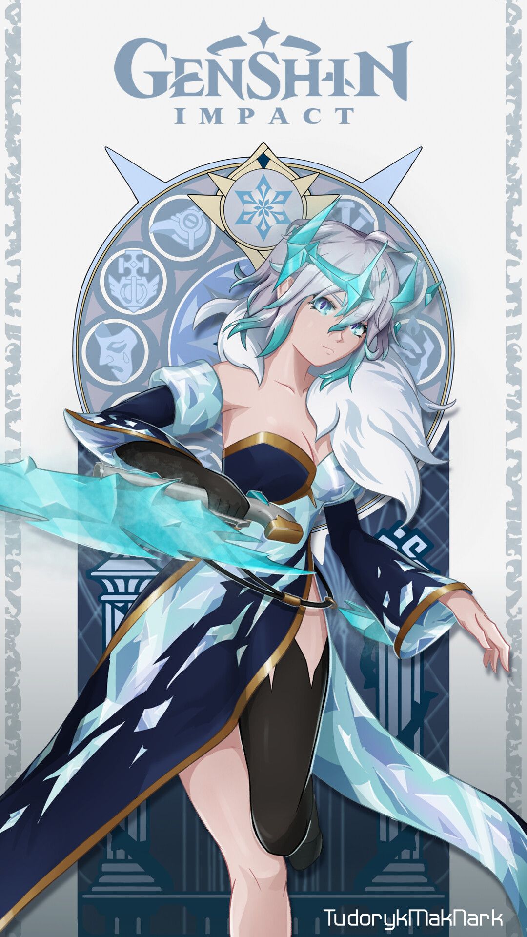 1080x1920 Tsaritsa Genshin Impact Fan Character Design