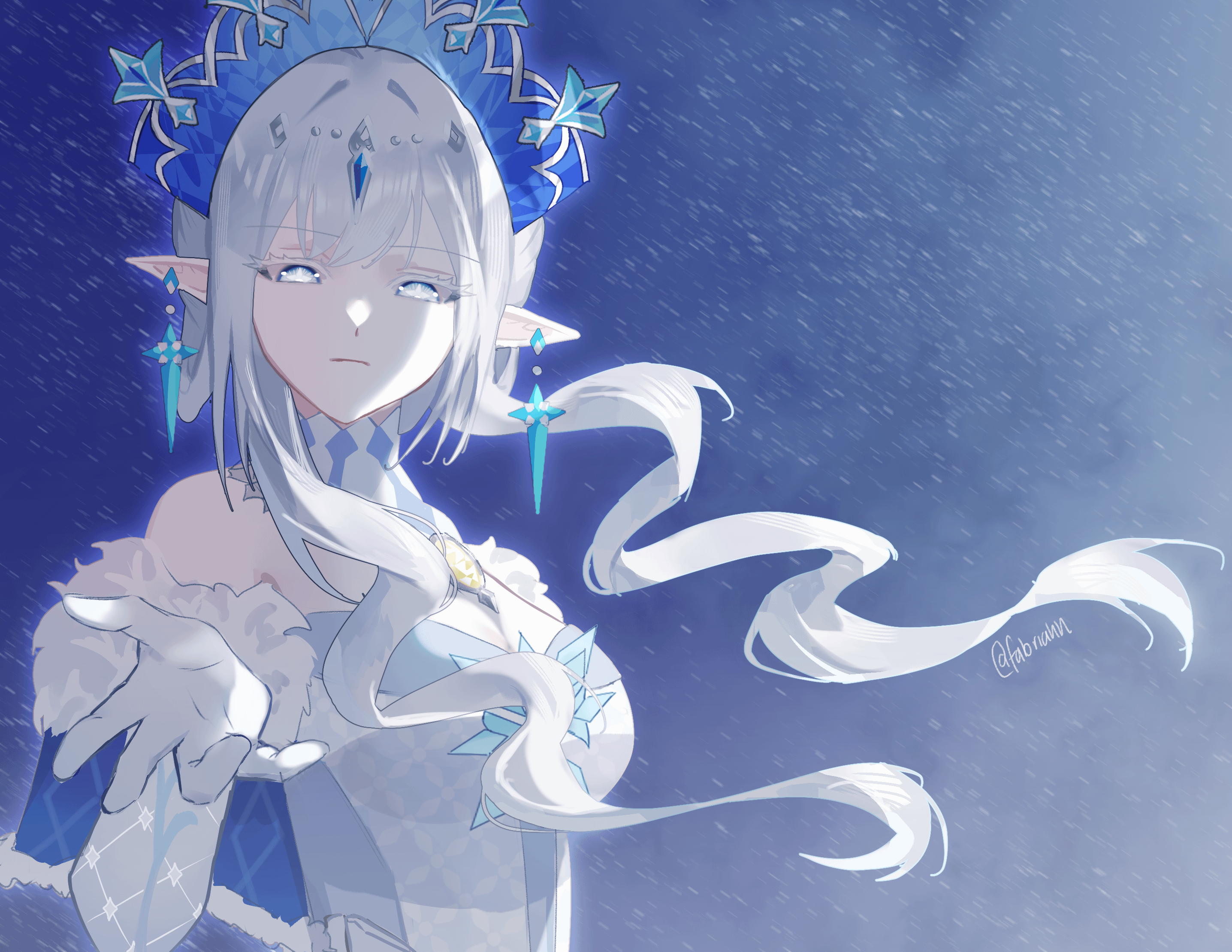 2872x2218 Tsaritsa Drawing : R Genshin_Impact