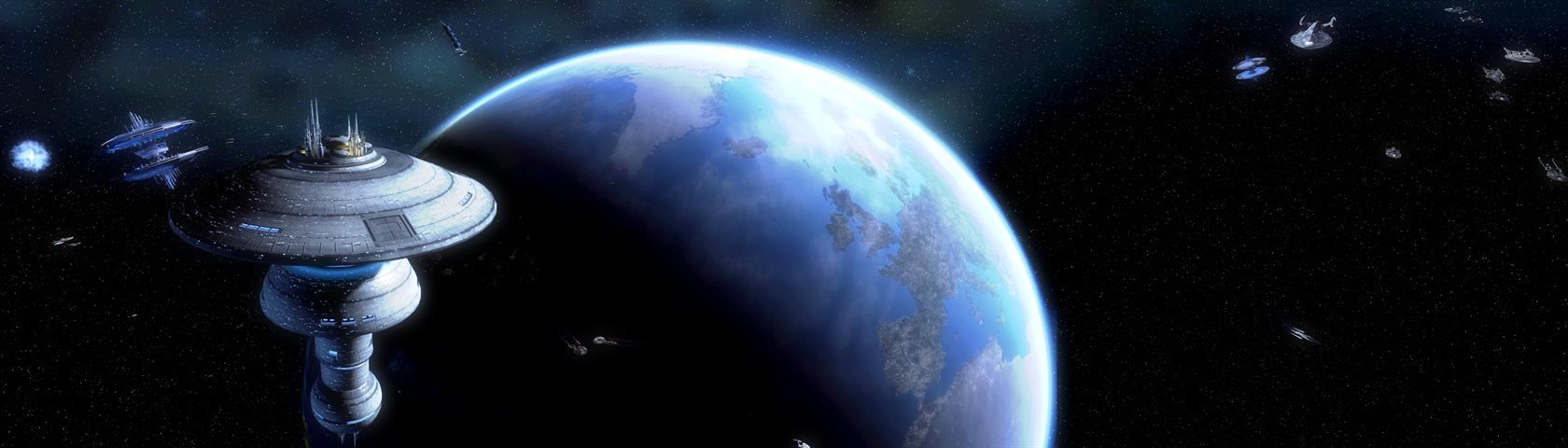 1680x480 Star Trek Earth Space Dock • Image • WallpaperFusion by Binary Fortress Software