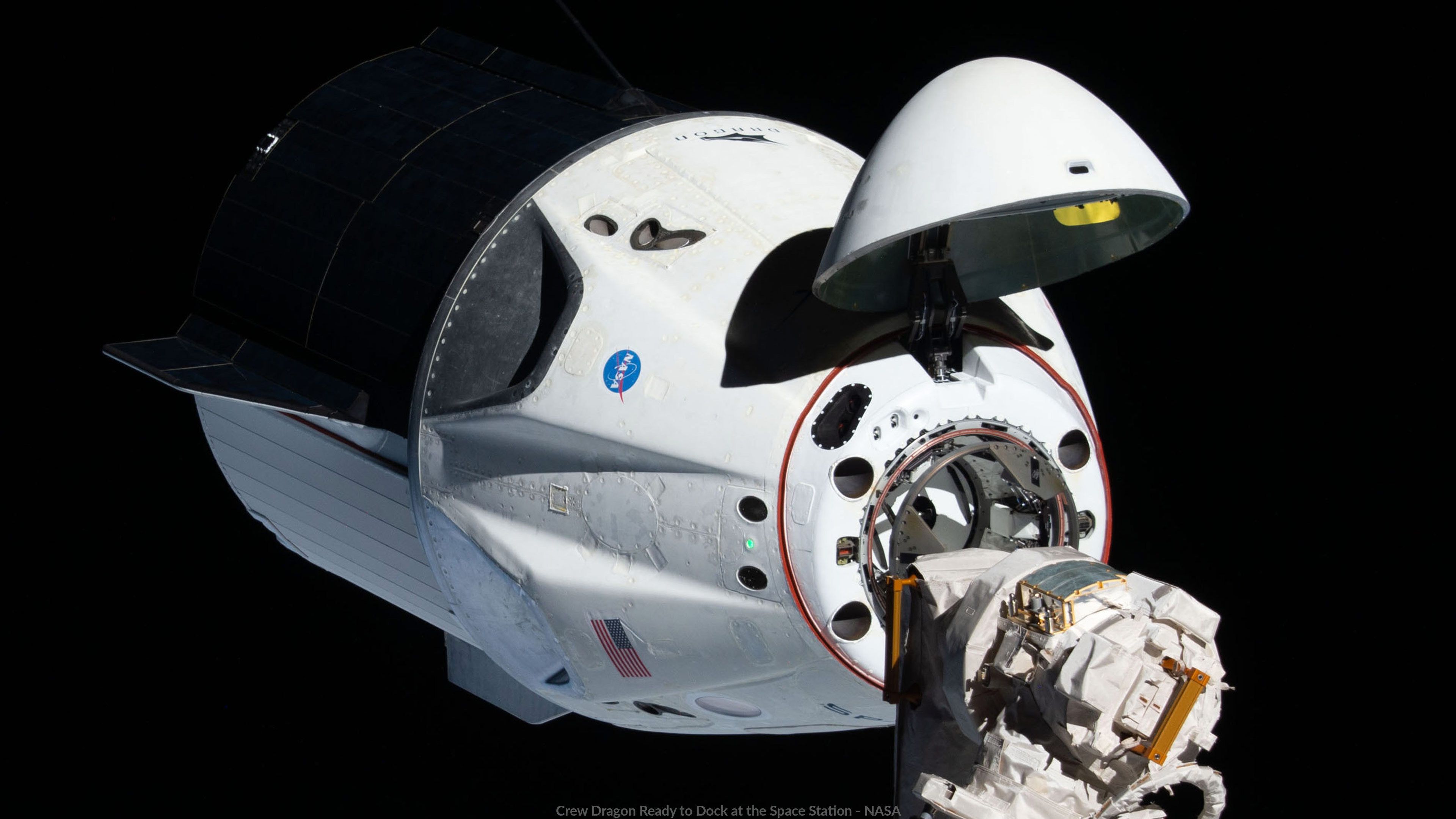 3840x2160 Wallpaper: Crew Dragon Ready to Dock at the. The Planetary Society