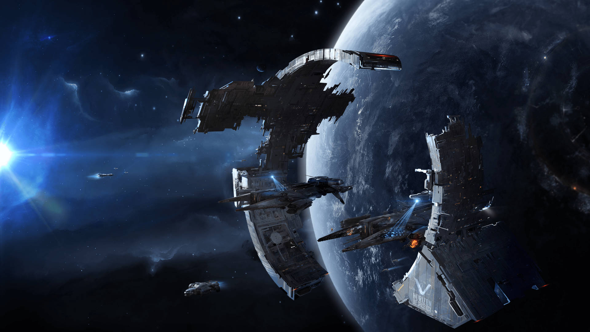 1920x1080 Downloaden Starcitizen Weltraumdock Wallpaper
