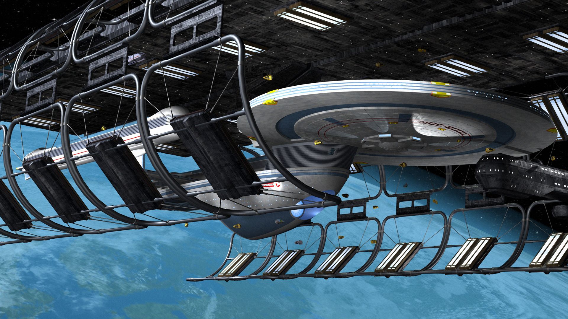 1920x1080 Excelsior space docks 1920×1080