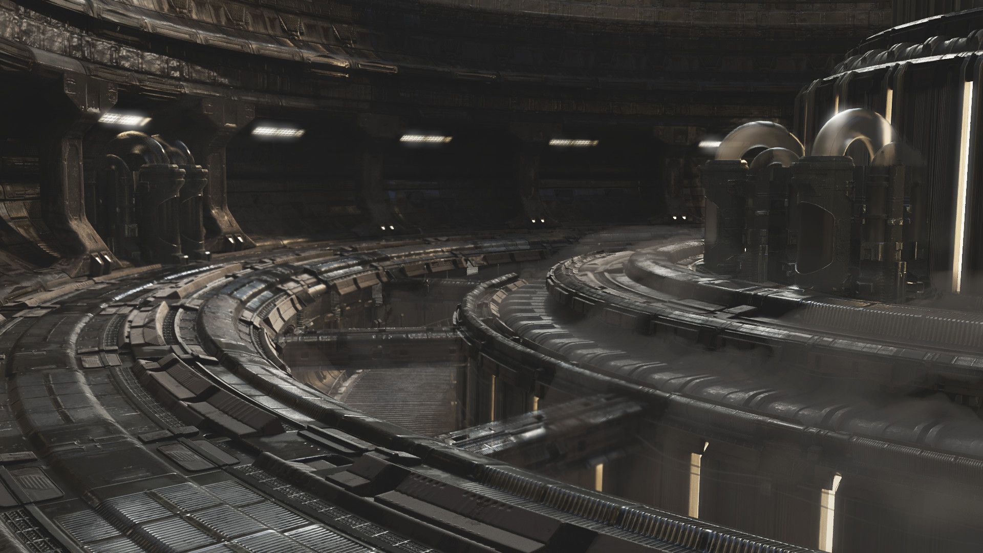 1920x1080 Sci Fi Orbital Docking Lobby