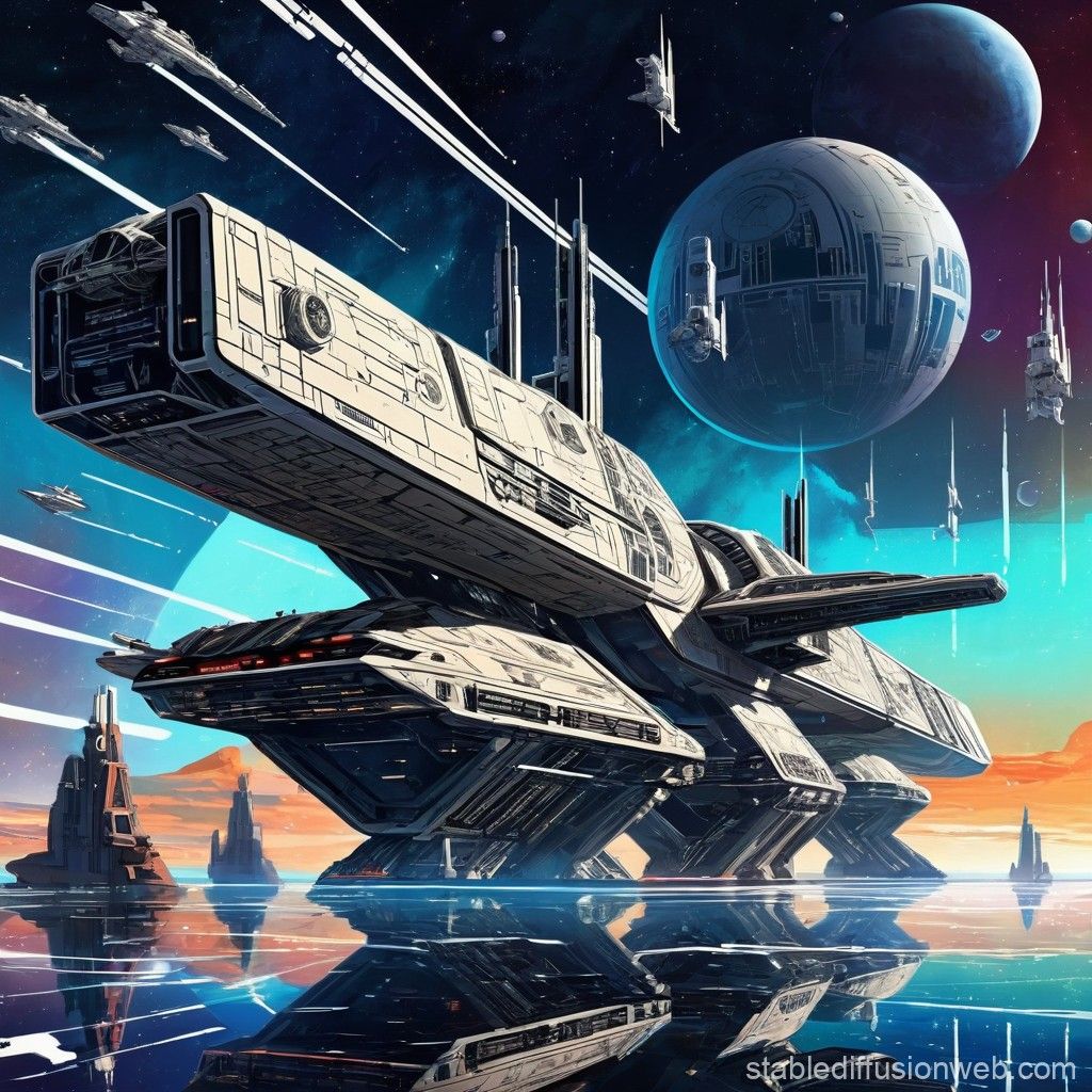 1024x1024 star wars space dock Prompts. Stable Diffusion Online