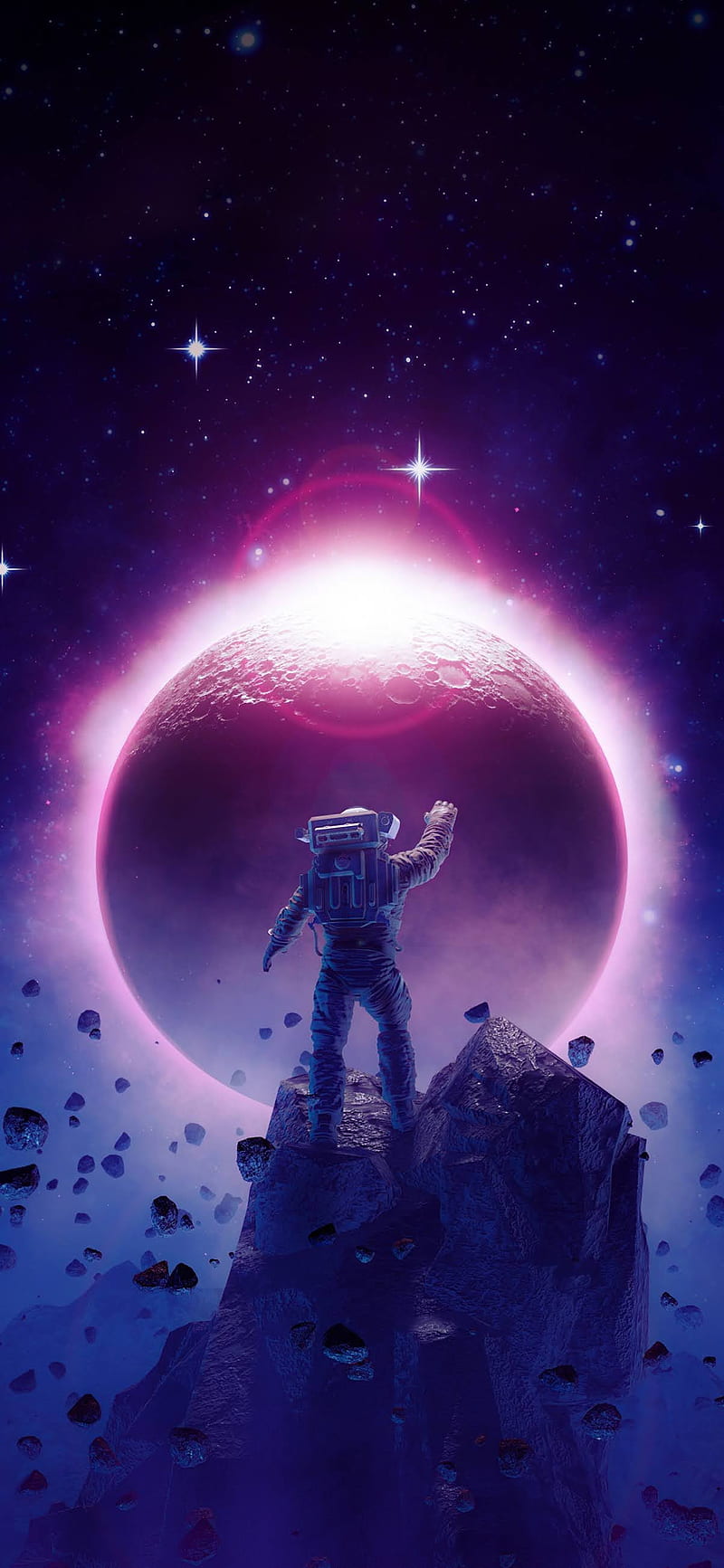 800x1733 COOL ASTRONAUT FOR PHONE, Purple Astronaut, HD phone wallpaper