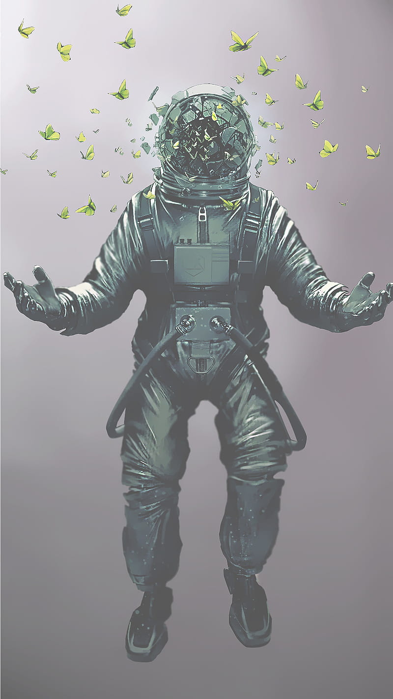 800x1422 Cosmonaut, astronaut, blissc, chill, dom, lofi, HD phone wallpaper