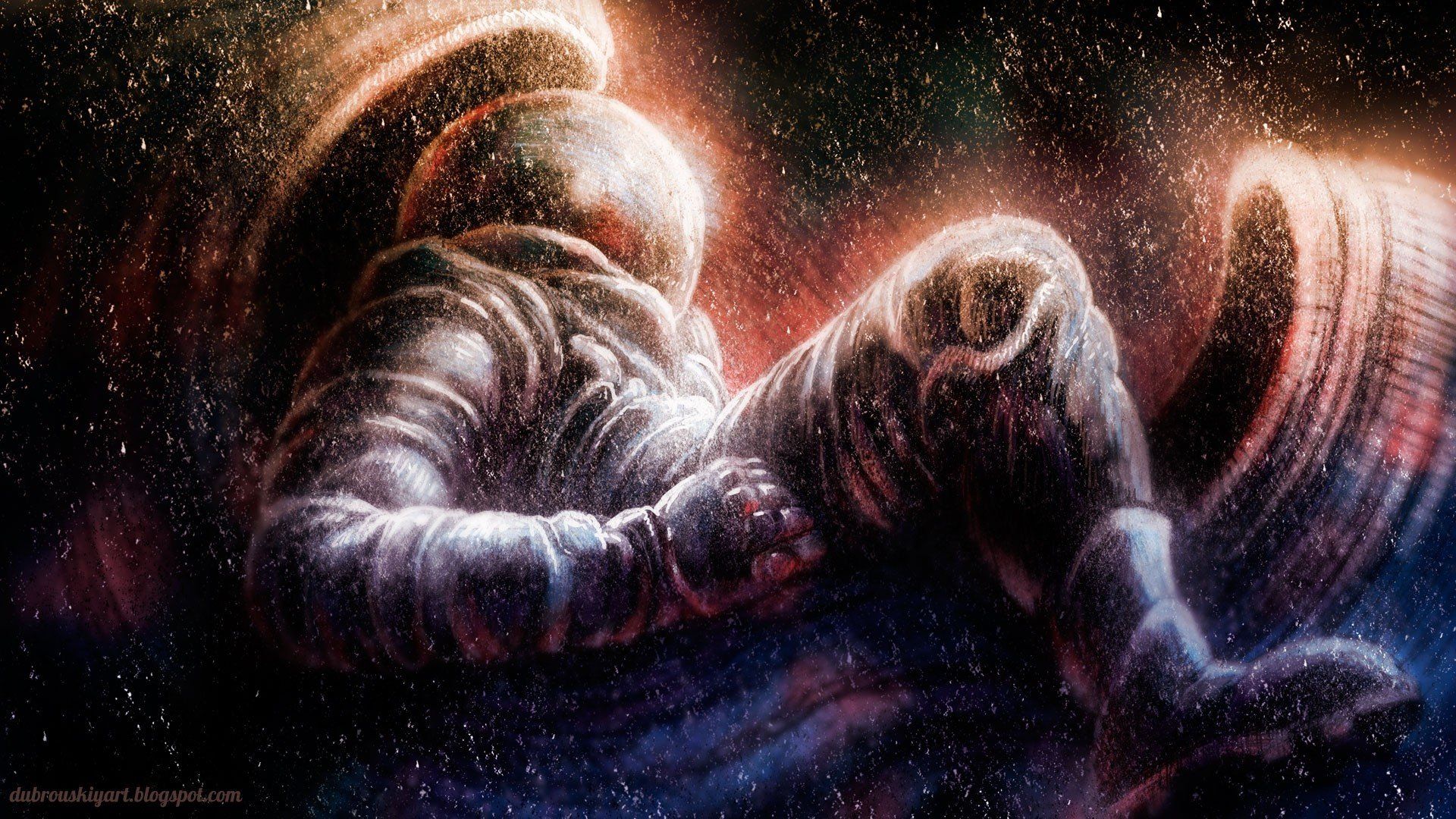 1920x1080 Cosmic Dreams: An HD Wallpaper Of An Astronaut In Sci Fi Splendorx1080